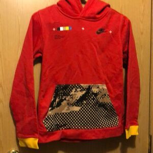 Nike pullover hoodie size large kids